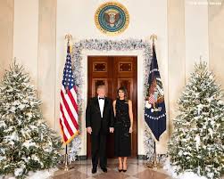 Hillary clinton white house christmas decorations. Donald Trump White House Christmas Card 17 No Barron Trump