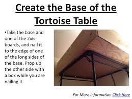It is light to move around and easy to keep clean. Building A Tortoise Table
