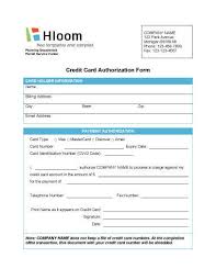 Consumer authorization for direct payment (ach debits) change of contact information. Credit Card Authorization Forms Hloom