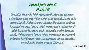 Dilansir dari buku weather (2001) karya sue nicholson, cuaca adalah keadaan udara yang terjadi di suatu tempat dengan waktu yang sempit. Geografi Tingkatan 2 Bab 4 Cuaca Dan Iklim Di Malaysia Youtube