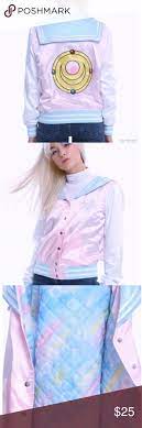 Sailor Moon Transformation Brooch Satin Jacket L Satin Jackets Sailor Moon Transformation Clothes Design