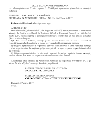 (legea 217/2003 republicată pentru prevenirea şi combaterea violenţei în familie). Http Www Mmuncii Ro J33 Images Documente Legislatie L35 2017 Pdf