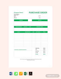 Free Blank Purchase Order Template Purchase Order Template Invoice Design Template Invoice Template Word