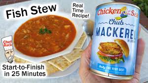 Fish Stew Easy Canned Mackerel Recipe Youtube