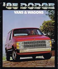 details about big 1985 dodge ram van wagon brochure catalog w color chart b150 b250 b350 maxi