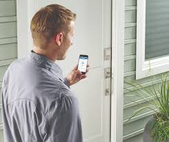 I did a little research via google and didn't find any smart locks that you can lock and unlock when away from the location. Schlage Adds Google Assistant Compatibility To Its Smart Lock Cnet