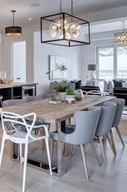 Use a large design in an entryway, dining room, or living room to set the tone, or use smaller chandeliers over kitchen island. Modern Farmhouse Dining Room Lighting Ideas Novocom Top