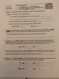 What isotope is produced by the beta decay of. Congressodejovensrestauracao Average Atomic Mass Gizmo Answer Key Molesse Pdf Name Date Student Exploration Moles The Average Atomic Mass Of The Element Takes The Variations Of The Number Of Neutrons