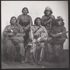 Original Photo Kiowa Chief Ermoke Center And Four Kiowa Warriors C 1872 Native American Indian Tribes American Indian History Native American History