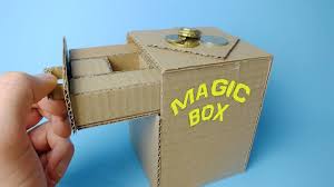 Use the scissors to cut out smaller pieces in one smooth slice. How To Make Magic Box Out Of Cardboard Easy Awesome Trick Youtube