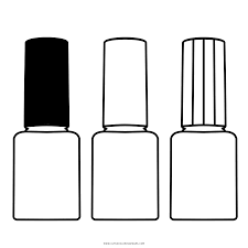 Free printable nail polish coloring page for kids to download, cosmetic coloring pages Nail Polish Coloring Page Ultra Coloring Pages