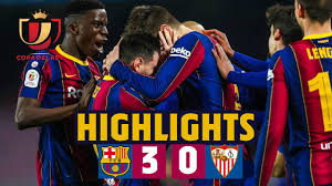 Page of the official television channel of fc barcelona. Comeback Worthy Of A Final Highlights Barca 3 0 Sevilla Youtube