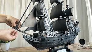 The material is flexible and solid to drift. Cubicfun 3d Puzzles Blackbeard Pirate Ship Unboxing Amazing Facebook