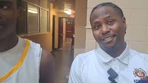 Booker T. Washington Coach Levi Wall & Zymareon Mitchell after win over  Norcom