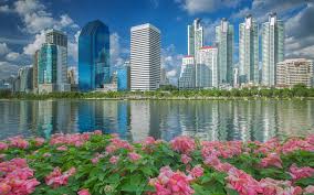 Bangkok bold dsgn:benguiat cyrillic bold bangkok bold 1. Download Wallpapers Thailand Bangkok Cityscapes Modern Buildings Flowers Asia Besthqwallpapers Com Bangkok Paisaje Urbano Ciudad De Los Angeles