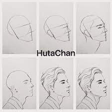 Drawing tips and tips, drawing reference poses, human face sketches. Tutorial Drawing Draw Tutorial Anime Semirealistic Art Artwork Hair Boy Handsome Sketch Goodnigh Drawing Tutorial Drawing Heads Sketches Tutorial