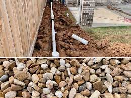 French drains can resolve pooling water or water runoff issues that have the potential to damage your property. River Rock For Sale Landscaping Rocks Houston Sand And Gravel