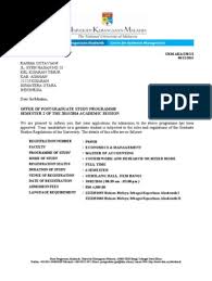 Entry qualifications and degree equivalences at warwick for students with international qualifications. 1 Offer Letter From Ukm Postgraduate Education Academia