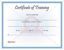 Certificate Of Training Training Certificate Certificate Templates Train Template