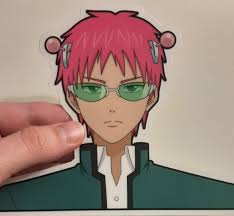 Saiki K. Sticker (transparent Outline)