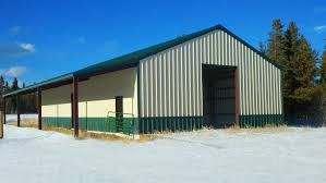 There are so many options when it comes to using corrugated steel with barn wood! Metal Barns Prefab Steel Barn Buildings General Steel