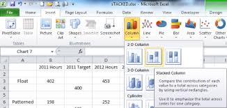 Create Combination Stacked Clustered Charts In Excel