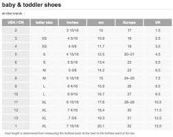 Born Shoes Size Chart Luxury Baby Toddler Shoe Size Chart