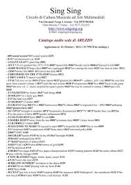 Contextual translation of cose strane into english. Catalogo Audio Sede Di Arezzo Sing Sing