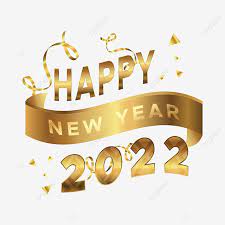 Happy New Year 2022 Celebration Design With Golden Ribbons Happy New Year New Year 22 2022 Png And Vector With Transparent Background For Free Download Happy New Year Pictures Happy New