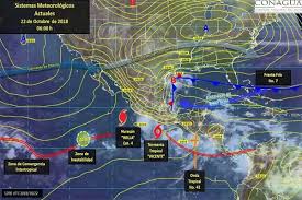 Frente frío traerá lluvias y descenso en la temperatura. Pronostico Del Clima Para Hoy Lunes 22 De Octubre En Quintana Roo