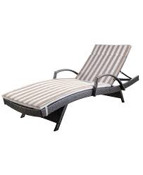 Crafted with beige fabric and natural finish on eucalyptus wood with back wheels for easy mobility, and a sliding. Noble House Salem Outdoor Chaise Lounge With Arms And Stripe Cushion Reviews Furniture Macy S