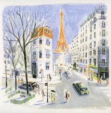 Paris In Wintertime Dominique Corbasson Paris Painting Paris Illustration Scenery Paintings