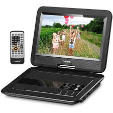 Ueme 10 1 Inches Portable Dvd Player With Car Headrest Holder And Swivel Screen Pd 1010 Black Portable Dvd Player Charger Car Dvd Player