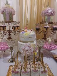 Unicorn Baby Shower Unicorn Candy Table Unicorn Party Pink And Gold Candy Buffet Balloon Garland Baby Shower Dessert Table Candy Buffet Gold Candy Buffet