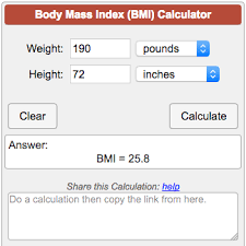 Bmi Calculator Body Mass Index