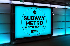 Free subway advertising billboard mockup that will provide you the perfect picture how your advertising design will look in real environments. Free Subway Metro Screen Mockup On Behance