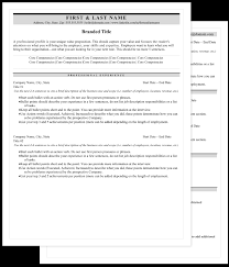 featured resume template from ebony