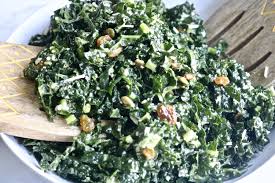 Easy Kale Salad With Lemon Dressing Recipe Kale Salad Healthy Recipes Delicious Salads