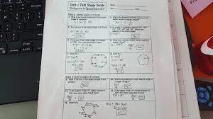 What is the formula for the sum of interior angles in a polygon? Kacey Bielek On Twitter Unit 7 Test Study Guide Key