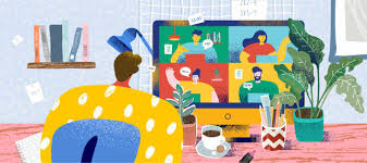 109 Virtual Coffee Chat Illustrations Clip Art Istock