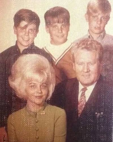 Elvis' father Vernon with his second wife Dee and her three sons (David,  Billy and Ricky). Vernon met Dee Stanley in Germany in the autumn of 1958.  Vernon's wife Gladys had passed