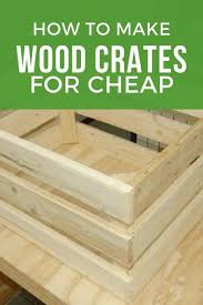 How To Make Crate Boxes From Pallets Wood Crate Diy Crate Diy Diy Wooden Crate