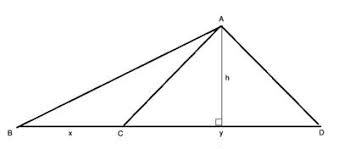 The height of a triangle is the perpendicular line dropped onto its base from the corner opposite the base. Ratio Of Areas Of Triangles With The Same Height Geometry Help