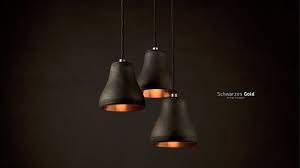 Ingo Schuppler Schwarzes Gold Lamp Gold Pendant Lighting Lamp