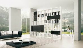 Maybe you would like to learn more about one of these? Black And White Open Shelving Unit To Separate Room Black An Minimalist Living Room Furniture Contemporary Living Room Furniture Modern Minimalist Living Room