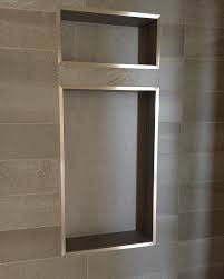 As you can see, schluter metal comes in a variety of stainless steel tile trim that can be used in a wide range of applications. Schluter Schiene Trim Master Bathroom Renovation Bathroom Layout Shower Niche