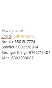We did not find results for: Movie Poster Codes Stranger Things Decal Bloxburg Decal Codes Bloxburg Decals