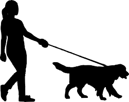 Dog Walking Dog Women People Silhouette Dog Walking Dog Women People Silhouette Hunde Kvinder Silhuet
