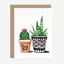 Is that cactus a bastion of potable water, or will you regret your efforts to get past its perilous spines? Thank You Plants Card Local Notables Gift Shop Hand Lettering Plant Lover Gift Cactus