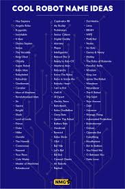 Easy cosplay ideas for girls: Robot Name Ideas Robot Name Generator Robot Name Generator Name Generator Cool Robots